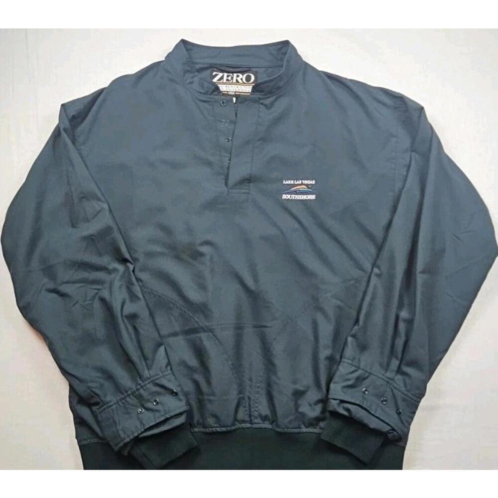 Zero Restriction Men’s L Golf Outerwear‎ 1/4 Snap Pullover Windbreaker Pockets